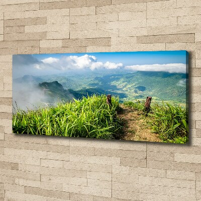 Quadro stampa su tela Sentiero verso la cima