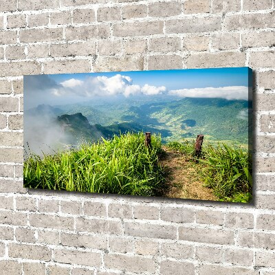 Quadro stampa su tela Sentiero verso la cima