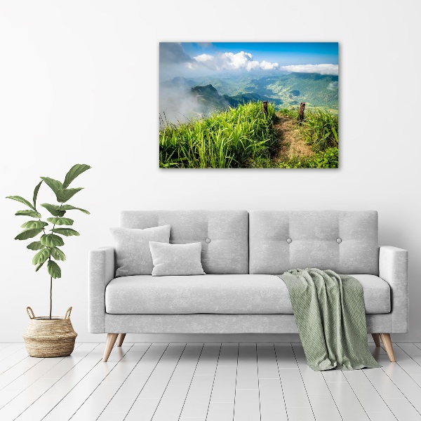 Quadro stampa su tela Sentiero verso la cima