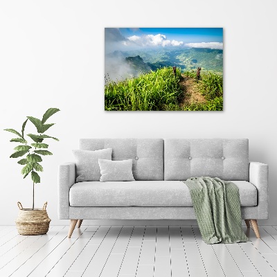 Quadro stampa su tela Sentiero verso la cima