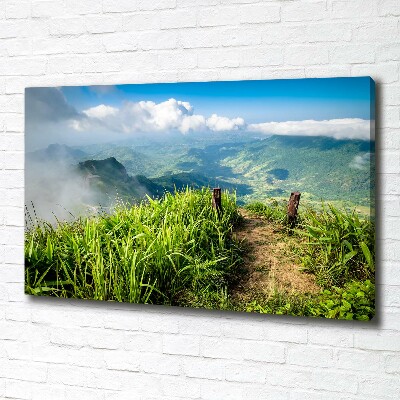 Quadro stampa su tela Sentiero verso la cima