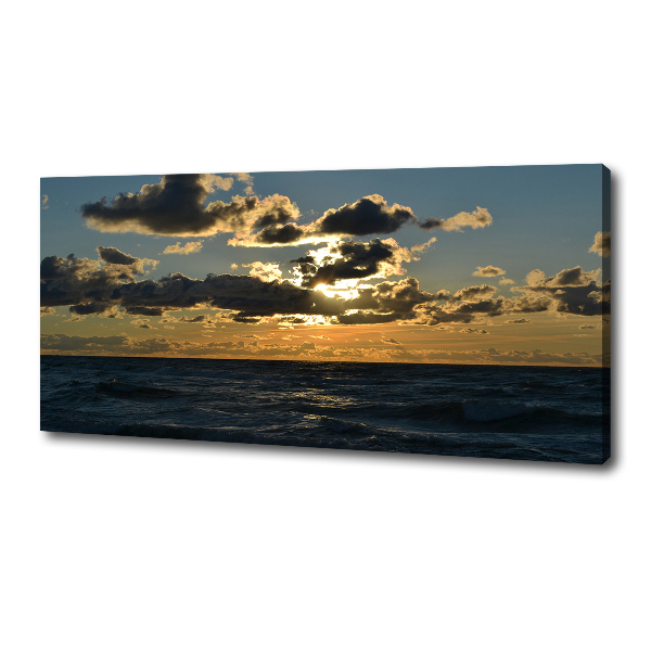 Quadro su tela Tramonto sul mare