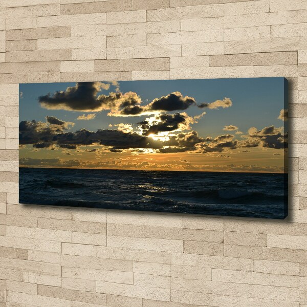 Quadro su tela Tramonto sul mare