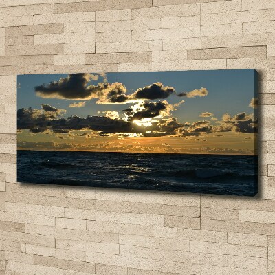 Quadro su tela Tramonto sul mare