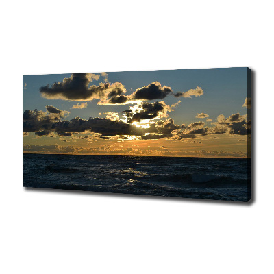 Quadro su tela Tramonto sul mare