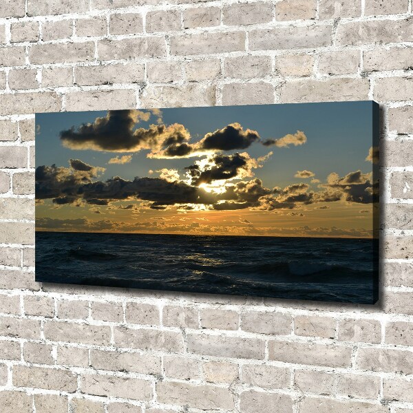 Quadro su tela Tramonto sul mare