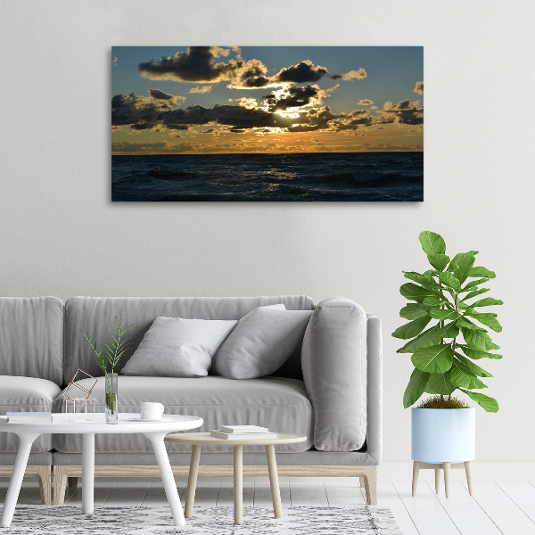 Quadro su tela Tramonto sul mare