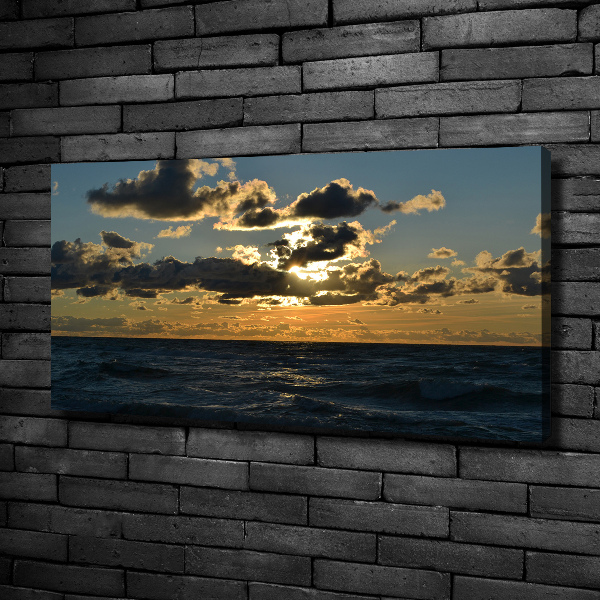 Quadro su tela Tramonto sul mare