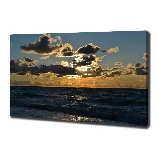 Quadro su tela Tramonto sul mare