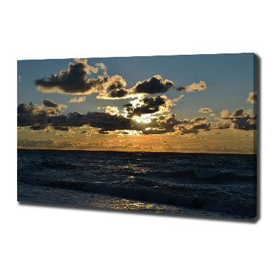 Quadro su tela Tramonto sul mare