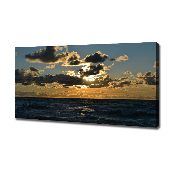 Quadro su tela Tramonto sul mare