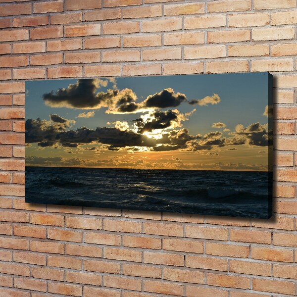 Quadro su tela Tramonto sul mare