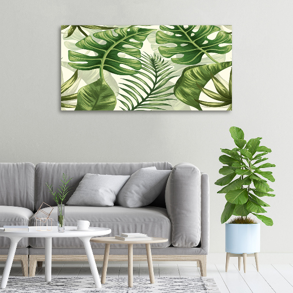 Foto quadro su tela Foglie tropicali