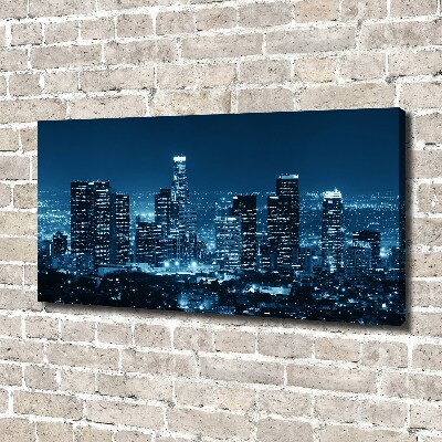 Quadro stampa su tela Los Angeles di notte