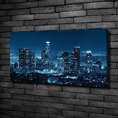 Quadro stampa su tela Los Angeles di notte