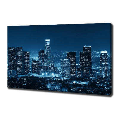 Quadro stampa su tela Los Angeles di notte