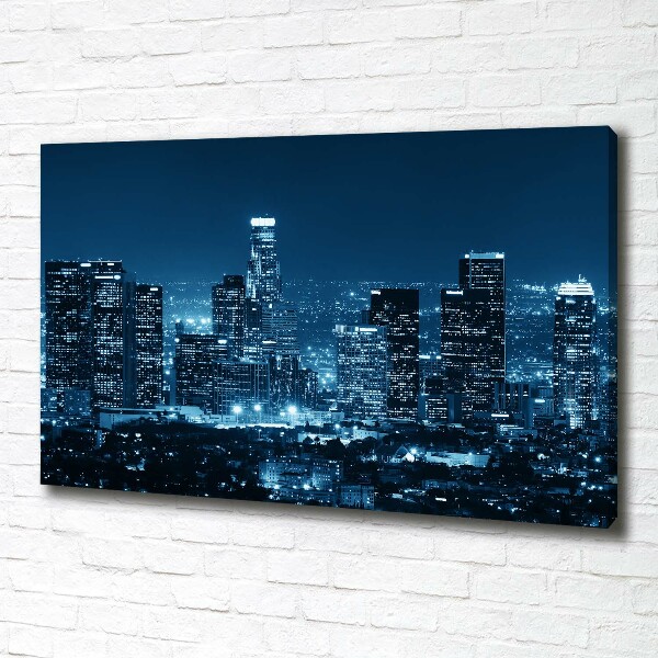Quadro stampa su tela Los Angeles di notte