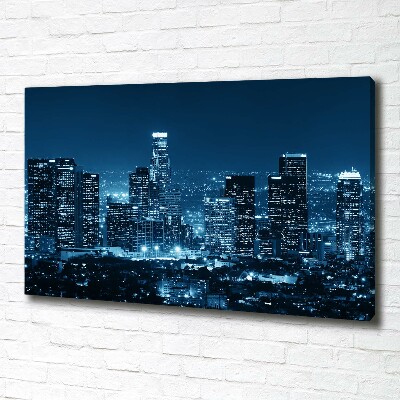 Quadro stampa su tela Los Angeles di notte