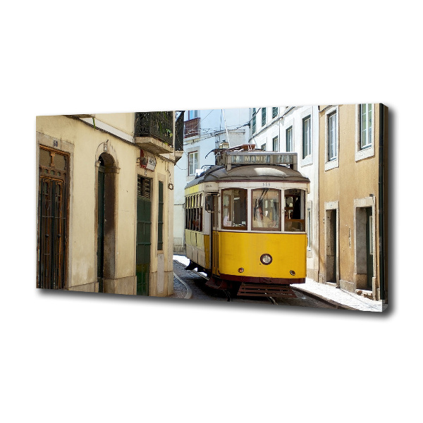 Quadro stampa su tela Tram da Lisbona