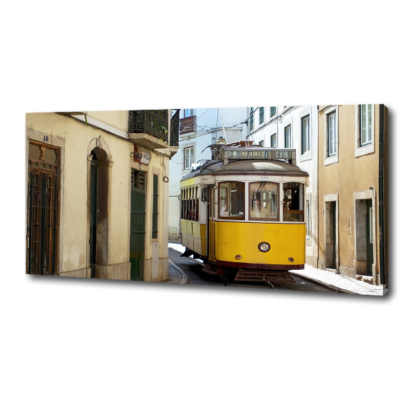 Quadro stampa su tela Tram da Lisbona