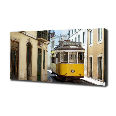Quadro stampa su tela Tram da Lisbona
