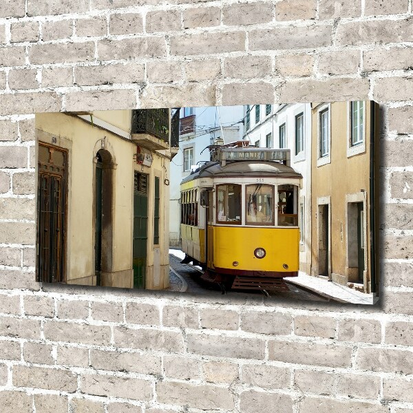 Quadro stampa su tela Tram da Lisbona