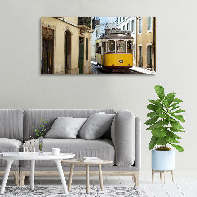 Quadro stampa su tela Tram da Lisbona