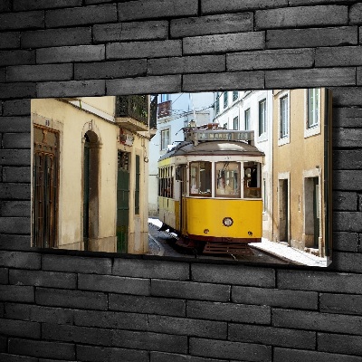 Quadro stampa su tela Tram da Lisbona