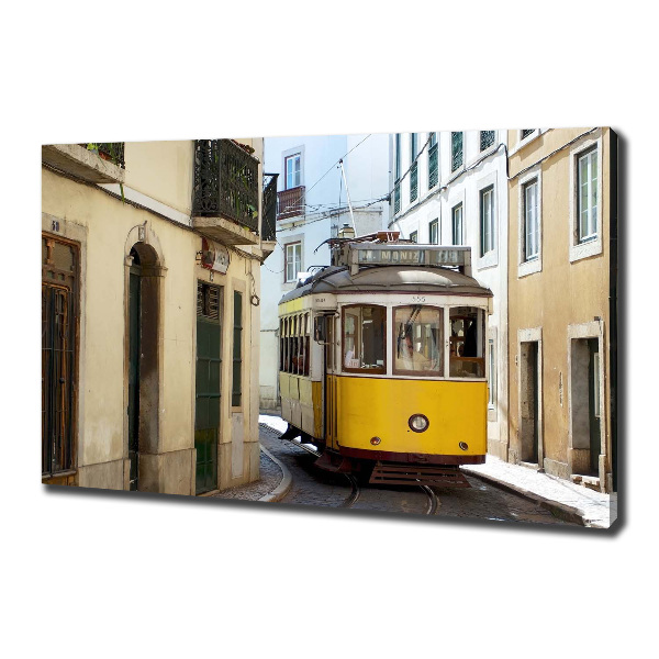 Quadro stampa su tela Tram da Lisbona