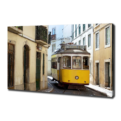 Quadro stampa su tela Tram da Lisbona