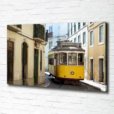 Quadro stampa su tela Tram da Lisbona