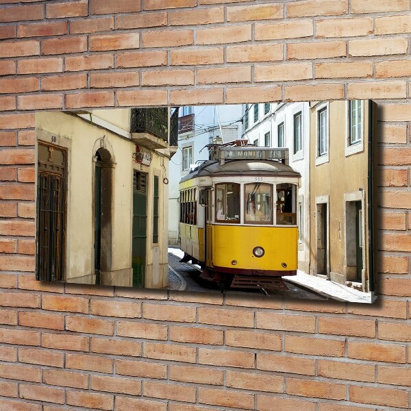 Quadro stampa su tela Tram da Lisbona
