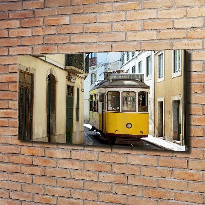 Quadro stampa su tela Tram da Lisbona