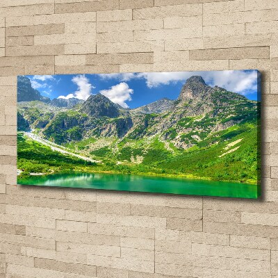 Quadro su tela Lago tra le montagne