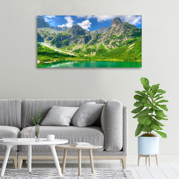Quadro su tela Lago tra le montagne