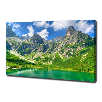 Quadro su tela Lago tra le montagne