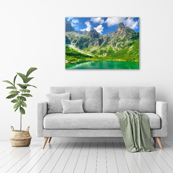 Quadro su tela Lago tra le montagne