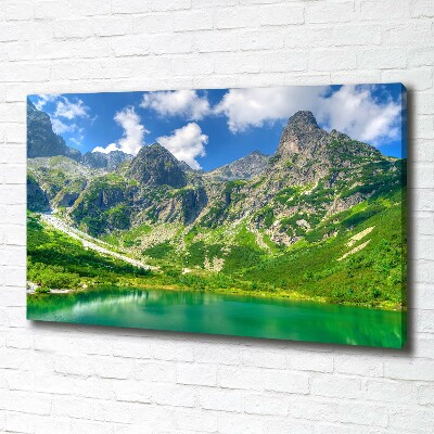 Quadro su tela Lago tra le montagne