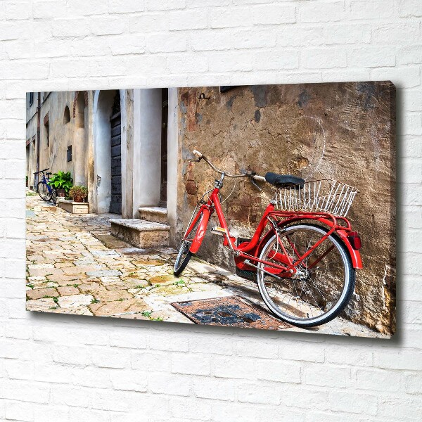 Quadro su tela Bicicletta rossa