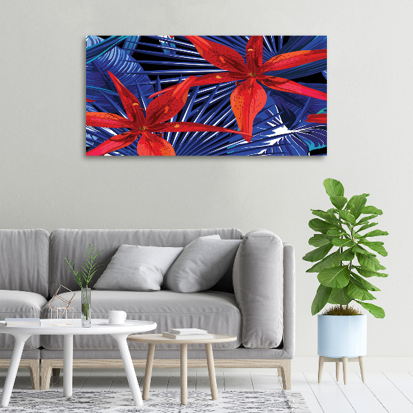 Quadro su tela Fiori tropicali