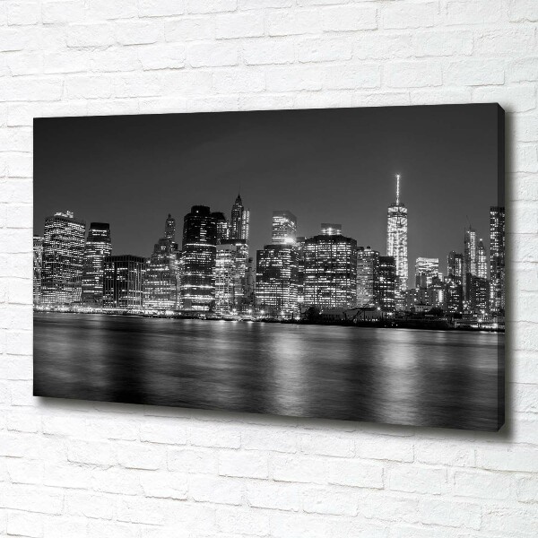 Quadro su tela Manhattan di notte