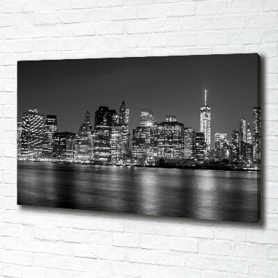 Quadro su tela Manhattan di notte