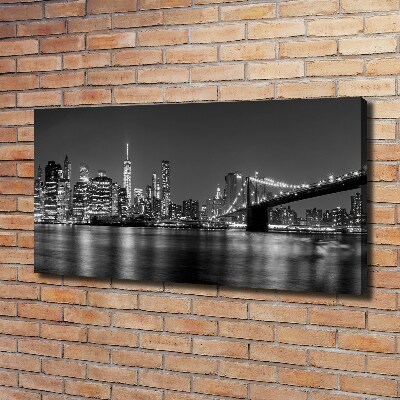 Quadro su tela Manhattan di notte