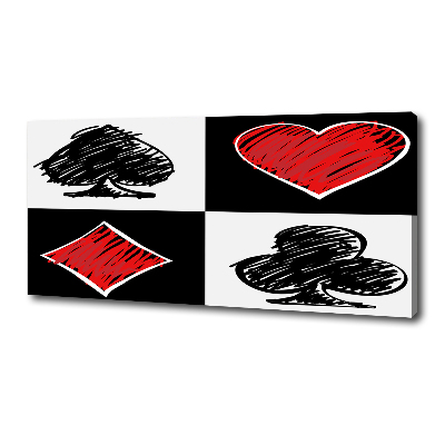 Foto quadro su tela Semi delle carte