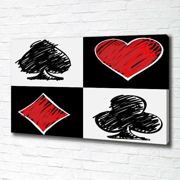 Foto quadro su tela Semi delle carte