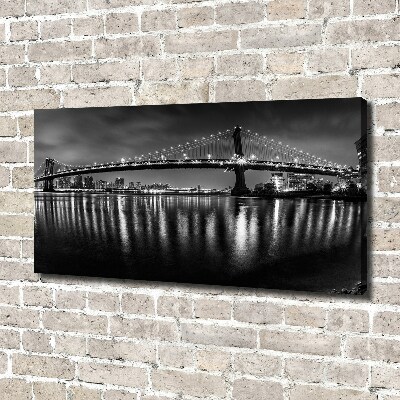 Foto quadro su tela Manhattan di notte