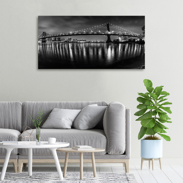 Foto quadro su tela Manhattan di notte