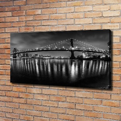 Foto quadro su tela Manhattan di notte
