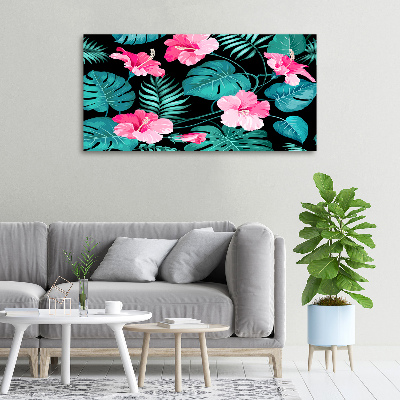 Quadro stampa su tela Fiori tropicali
