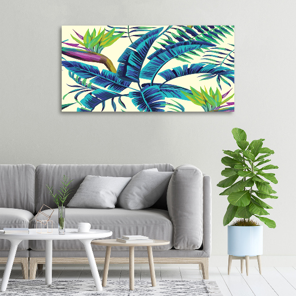 Foto quadro su tela Foglie tropicali